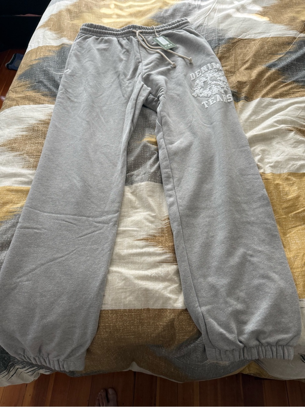 Denim Tears University Grey Men’s Sweatpants Size XL
